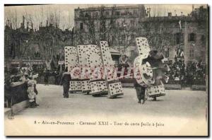 Old Postcard Carnival XXII easy card Tour to Aix en Provence