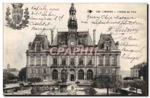 Old Postcard Limoges L & # City 39hotel