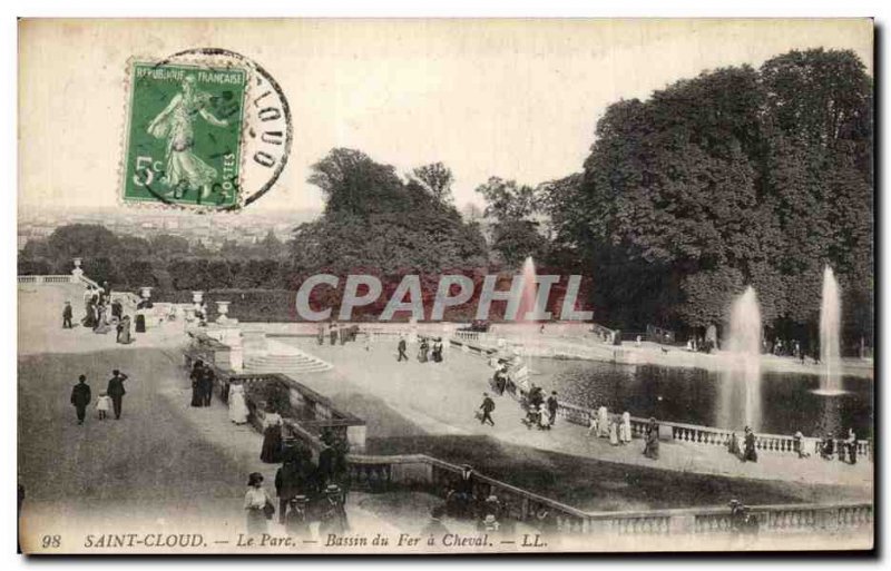 Postcard Old Saint Cloud Le Fer a Cheval Basin Park