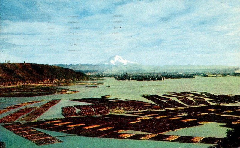 Washington Mount Rainier From Tacoma 1957