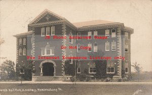 PA, Mercersburg, Pennsylvania, RPPC, Academy, Keil Hall, Laughlin Photo No 498