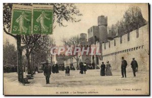 Old Postcard Avignon Ramparts Exterleurs