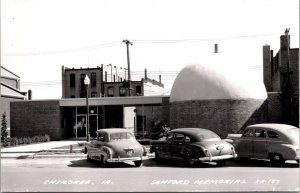 Real Photo Postcard Sanford Memorial in Cherokee, Iowa