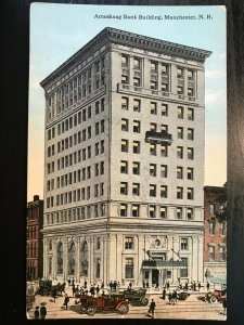 Vintage Postcard 1907-1915 Amoskeag Bank Building Elm Street Manchester NH