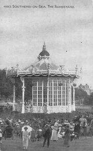 uk14885 the bandstand  southend on sea real photo uk