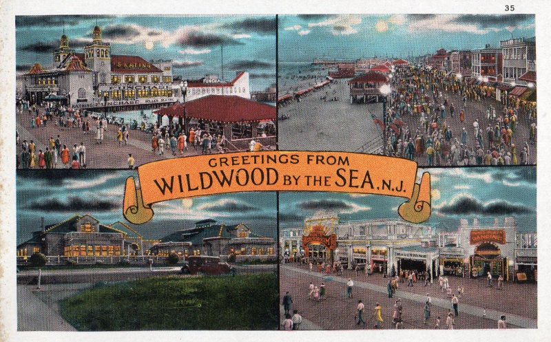 12308 Greetings from Wildwood by the Sea, New Jersey