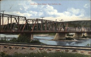 FORT FAIRFIELD ME Aroostook River Train Bridge c1910 Postcard