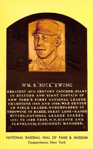 WM B (Buck) Ewing Cooperstown, New York, USA Baseball Unused 