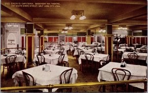 Postcard Emery's Cafeteria Basement Rex Theatre in Salt Lake City, Utah