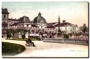 Switzerland Geneve Old Postcard Kursaal