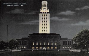 University Tower At Night - Austin, Texas TX  