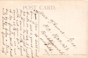 LOT OF 5 ROMANCE POSTCARDS 1910s~YOUNG COUPLE IN BOAT~ADDRESSED TO MARSHALL VA