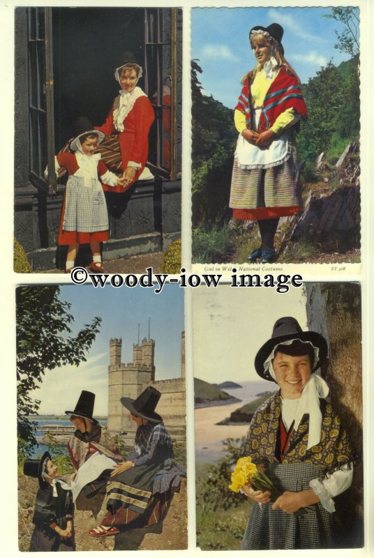 eth02 - 36 Ethnic - People - Welsh Ladies in National Costume postcards