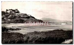 Old Postcard Bidart (B P) L Ouhnbin The Beach - Deep