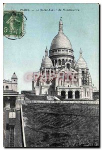 Postcard Old Paris Sacre Coeur in Montmartre