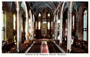 Montreal    Interior of ST. Patrick's Church