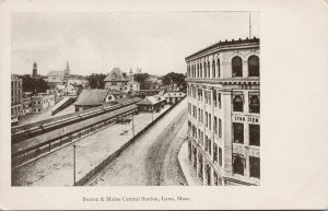 Lynn MA Boston & Maine Central Station Unused Copley Souvenir View Postcard E96