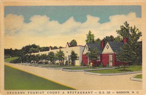 Grogan's Tourist Court and Restaurant Madison, North Carolina NC  