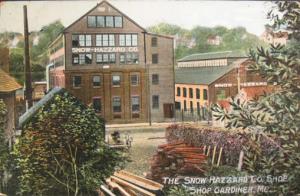 Gardiner ME Shoe Factory c1910 Postcard
