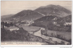 LOURDES, Hautes Pyrenees, France, 1900-1910's; Vue Generale El Le Pic Du Jer