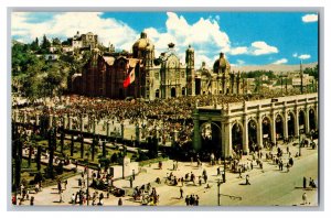 Shrine Of Guadalupe Mexico City Mexico Panoramic View c1972 Postcard