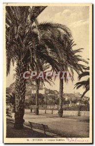 Old Postcard Hyeres Avenue Godillot