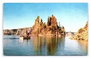 The Phantom Ship Crater Lake National Park Oregon c1962 Postcard