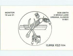 Barber - Qsl Ham Radio Card Urbana Illinois IL t1291