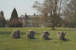 Wallington Northumberland Griffins Griffin Heads Head National Trust Postcard