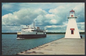 PEI M.V. PRINCE Nova Ferry Service between Wood Island PEI Lighthouse NS Chrome