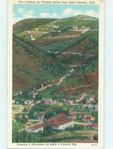 Linen VIRGINIA CANYON Idaho Springs - Near Black Hawk & Golden & Denver CO i1180