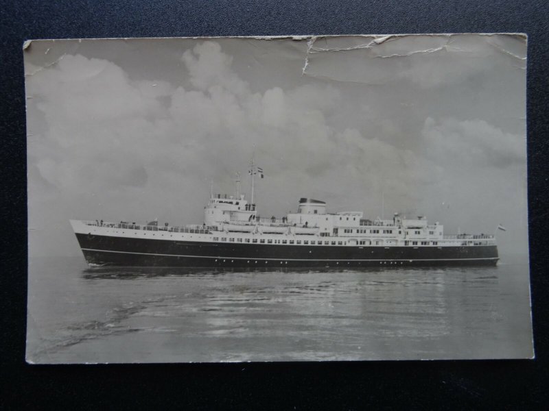 Shipping M.V. KONINGIN EMMA - Zeeland Steamship Co. - Old RP Postcard