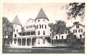 Bluff House real photo - Milford, Pennsylvania PA