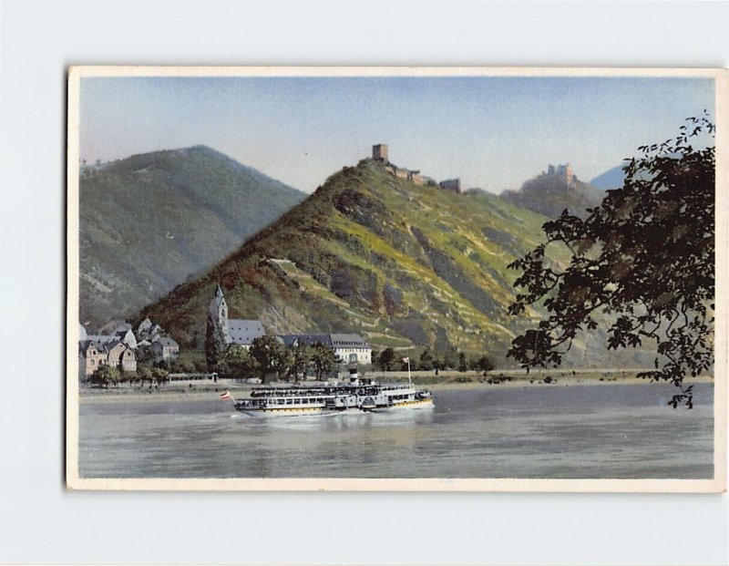 Postcard Liebenstein und Sterrenberg gen. die feindl. Brüder, Am Rhein, Germany