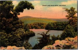 View of Shady Lake, Near Mena Arkansas c1954 Vintage Postcard M20