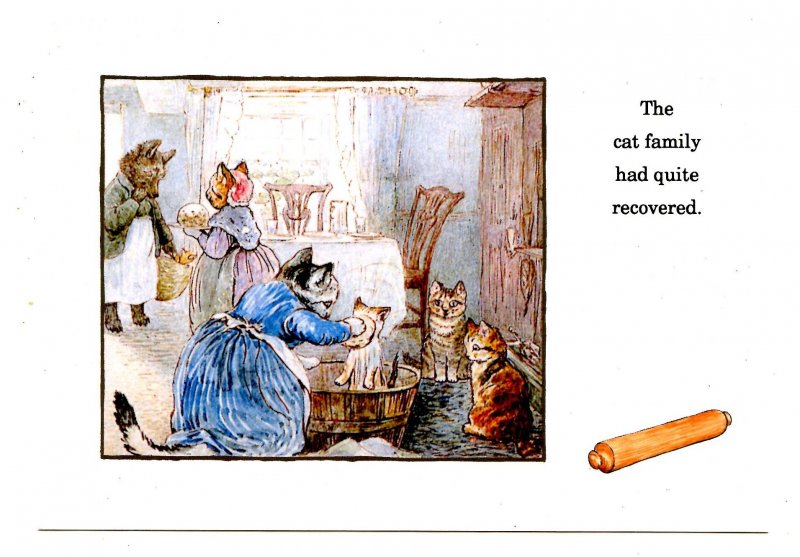 Greeting -The Cat Family Had Quite Recovered. Artist: Beatrix Potter (Repro)