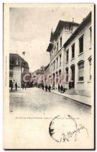 Pont de Beauvoisin - Municipal School - Old Postcard