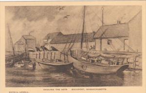 Hauling The Nets Rockport Massachusetts Albertype