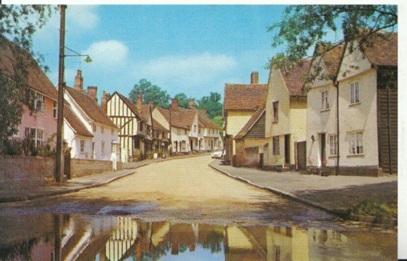 Suffolk Postcard - The Water Splash - Kersey - Ref 9128A