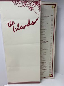 Vintage 80s The Islands Restaurant Menu w/ Wine Menu Cincinnati Ohio