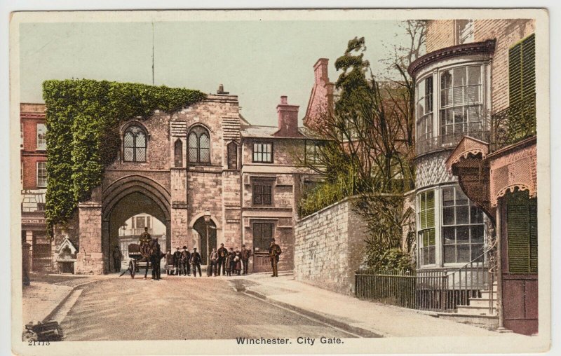 Hampshire; Winchester, City Gate 21715 PPC, Unposted, c 1910's