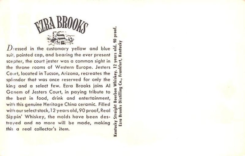 Ezra Brooks Court Jester Unused 