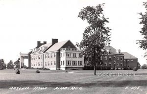 Masonic Home - Alma, Michigan MI Postcard