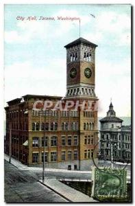 Postcard Old City Hail Tacoma Washington