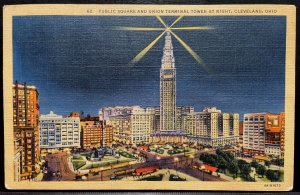 Vintage Postcard 1940 Public Sq. & Union Termina, Cleveland, Ohio (OH)