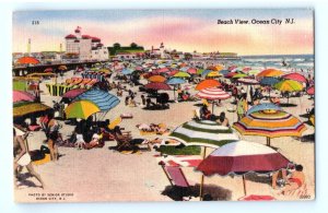 Beach View Ocean City NJ New Jersey Postcard (FE15)