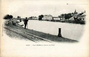 CPA GRAY - Vue générale depuits le Port (292420)