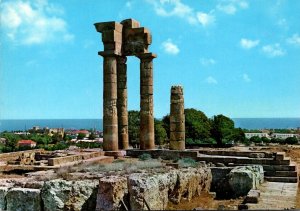 Greece Rhodes The Temple Of Apollo