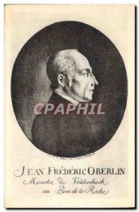 Old Postcard Jean Frederic Oberlin Minister Valdersbach the Ban de la Roche