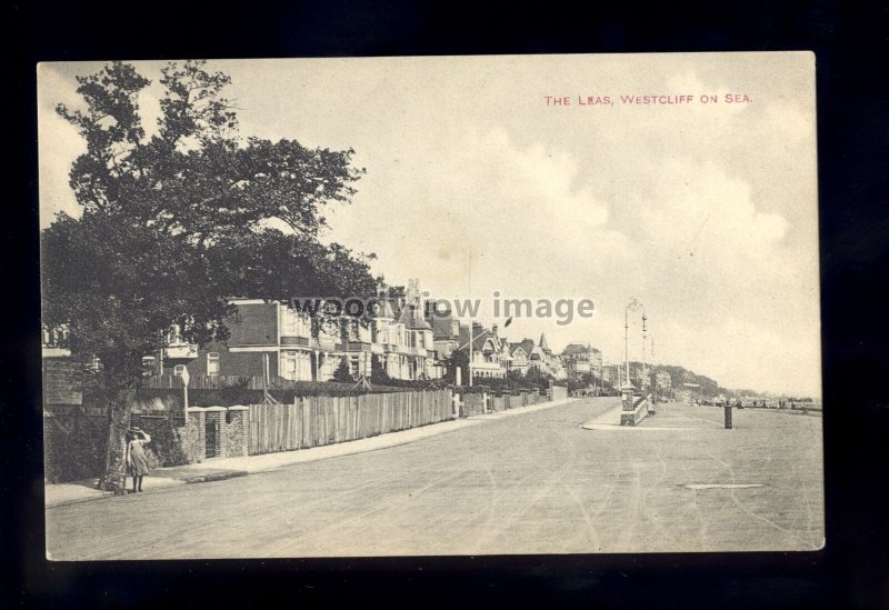 TQ3106 - Essex - An early view of the Leas, at Westcliff-on-Sea - postcard